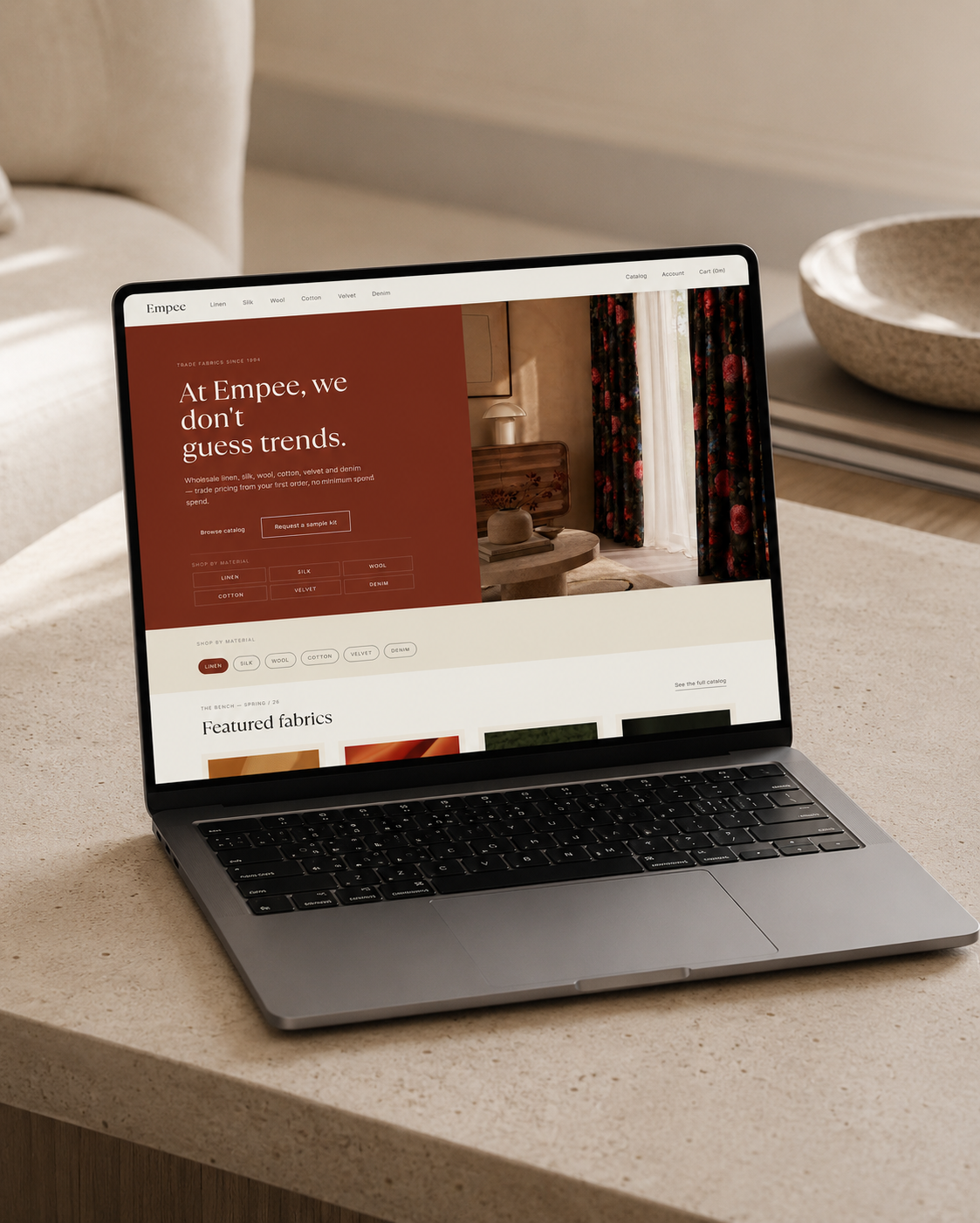 Empee Textiles — Digital · Ecommerce · B2B