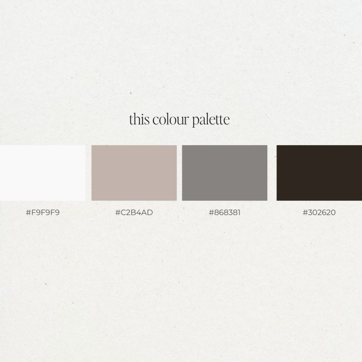 Restrained brand colour palette