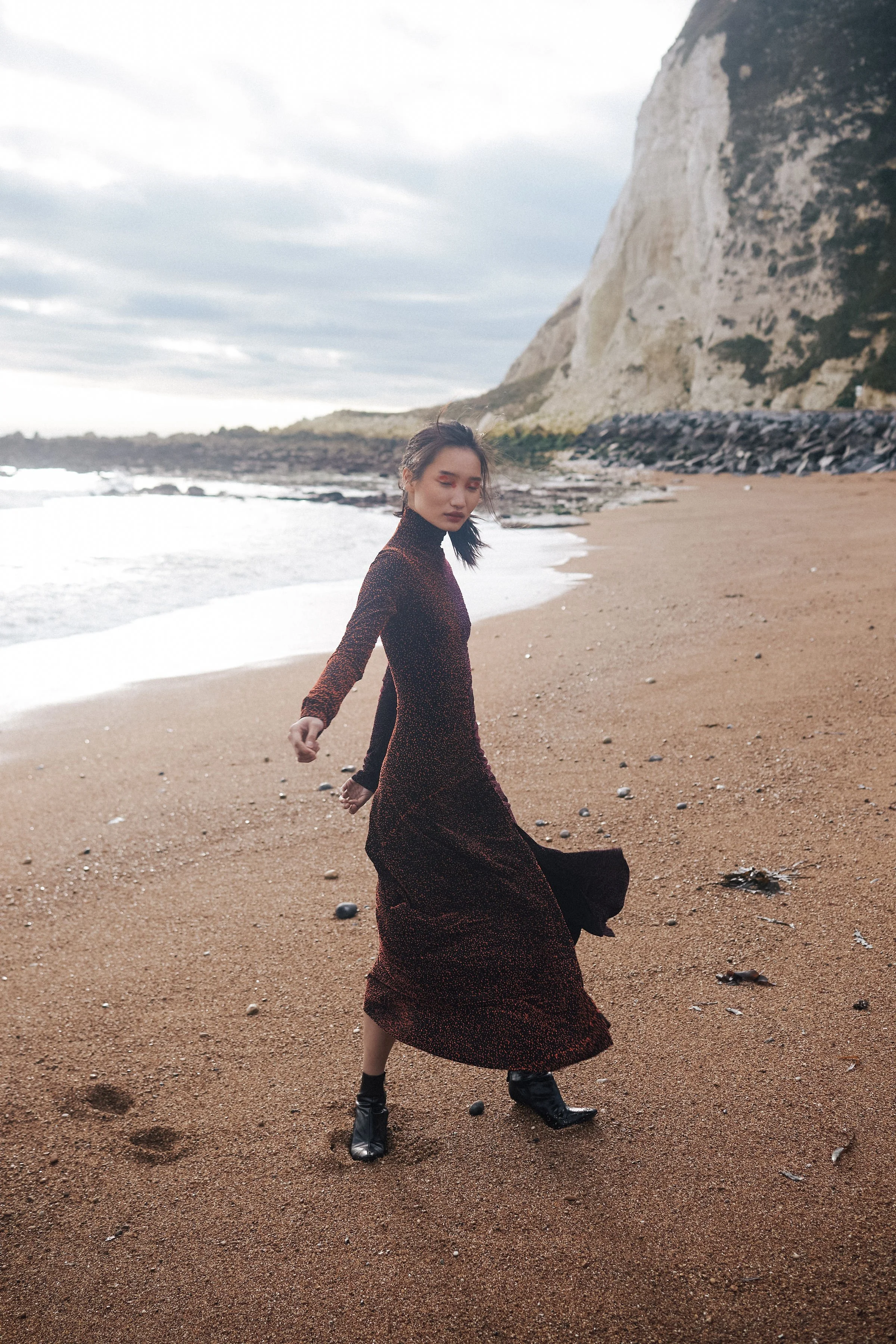 River Nile for Overdue Magazine — Walking the tideline under the cliffs