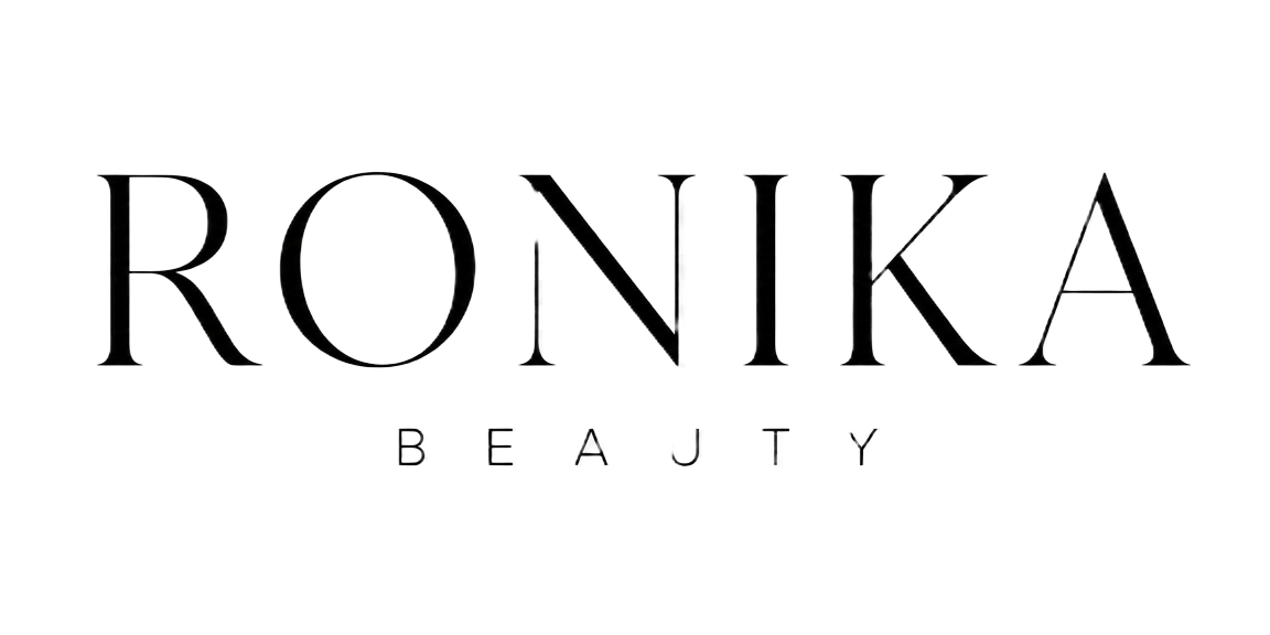 Ronika Beauty logotype — espresso on ivory