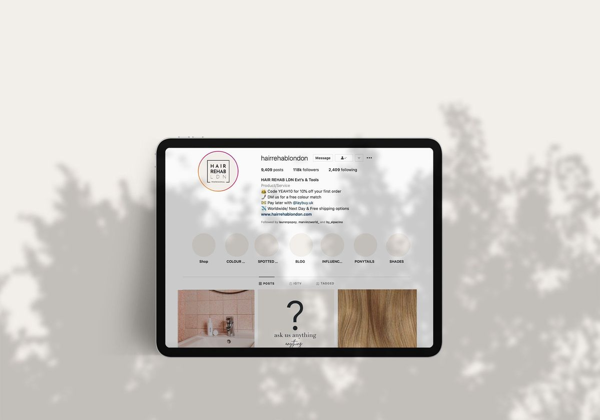 Social presence design shown on a tablet
