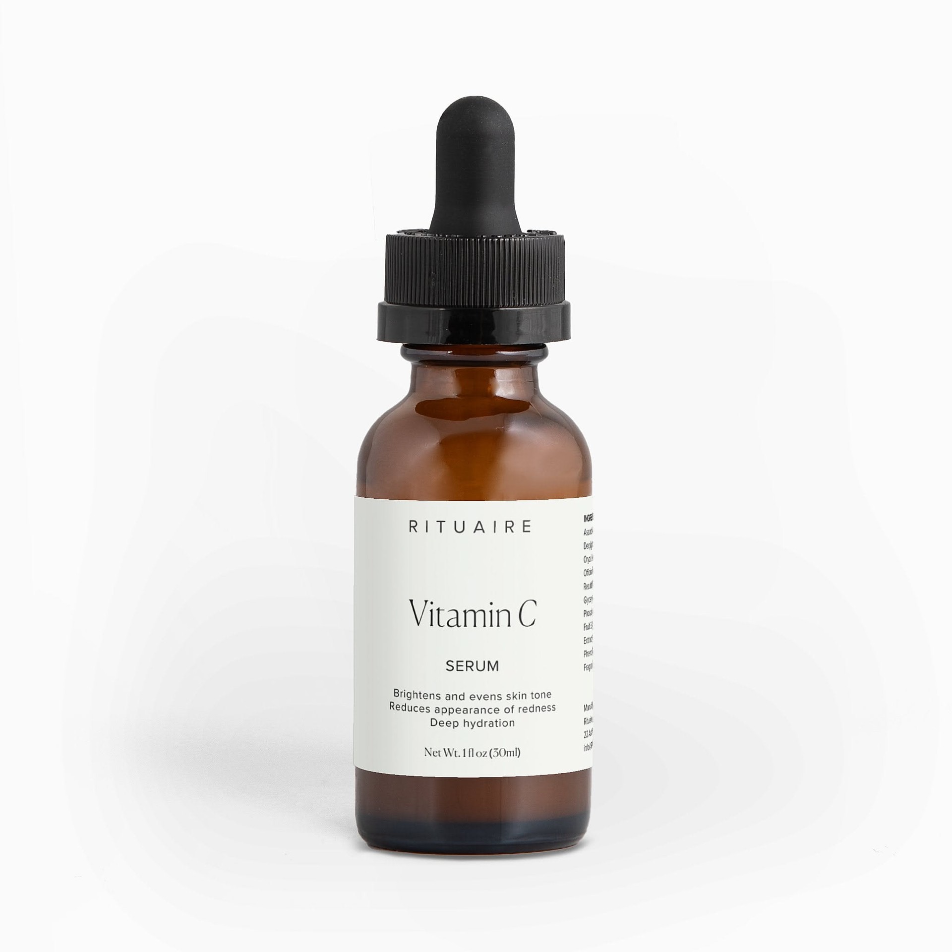 Rituaire vitamin C serum, amber dropper bottle